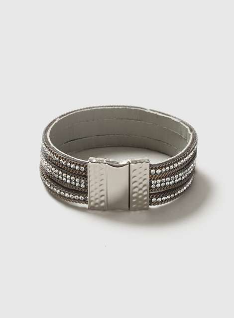 Grey Rhinestone Bracelet